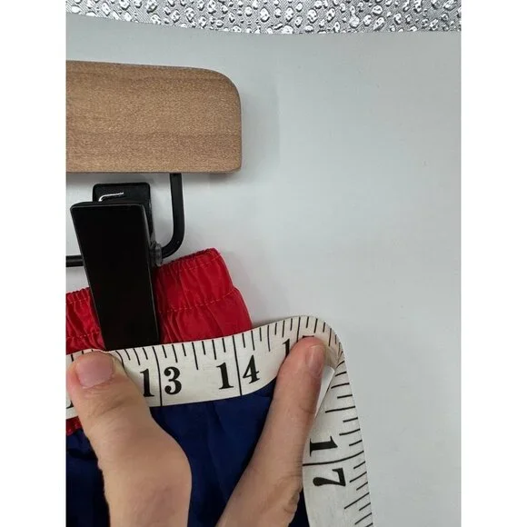 Mens Nike Throwback Basketball Shorts Nylon USA American Flag Stars Large - Picture 6 of 6